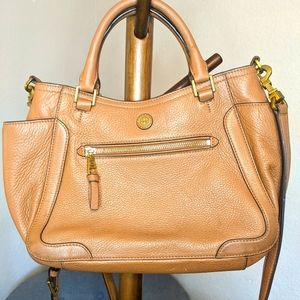 Tory Burch Brown Leather Frances Crossbody Fall